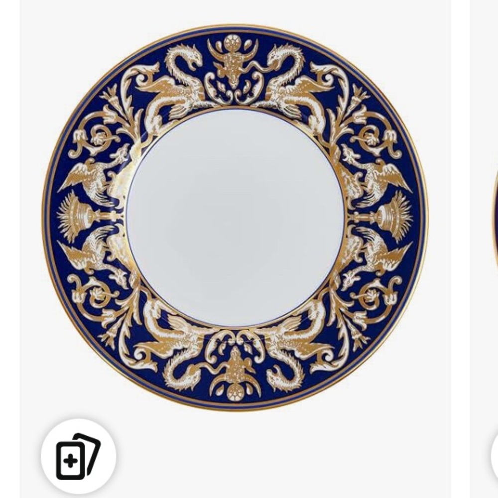 Wedgwood Renaissance Blue and Gold Accent Plate